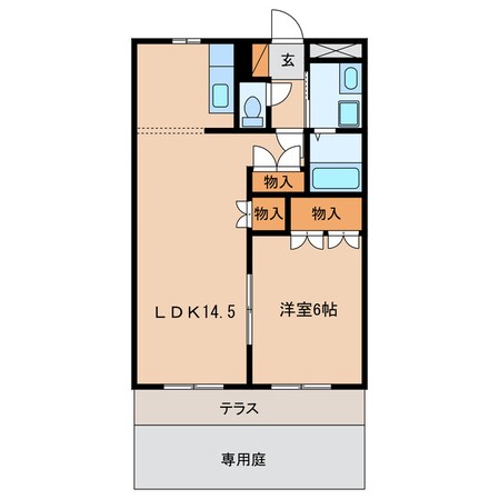 上横須賀駅 徒歩5分 1階の物件間取画像